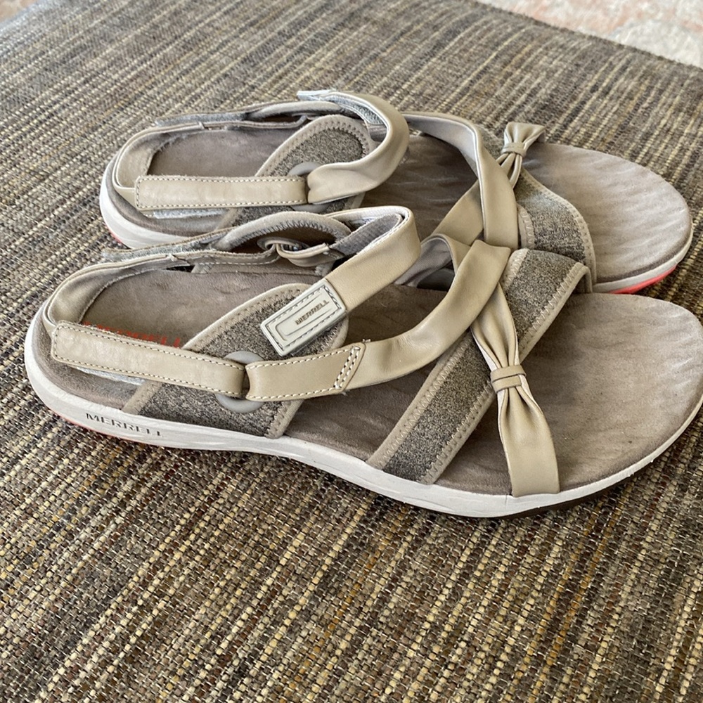 Merrell Vesper Lattice Aluminium Leather/Mesh sandals